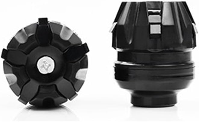 GOIPKO 2 Pack Front Fork Frame Sliders Anti-fall Cup Front Wheel Motorcycle Front Cup Wheel Protection for Most Motorcycles Motorbikes Moped Scooters (Black) - Image 1